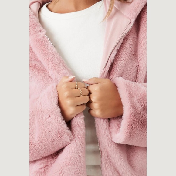 Aeropostle Sherpa Fleece Oversized Full-Zip Hoodie - Picture 2 of 15